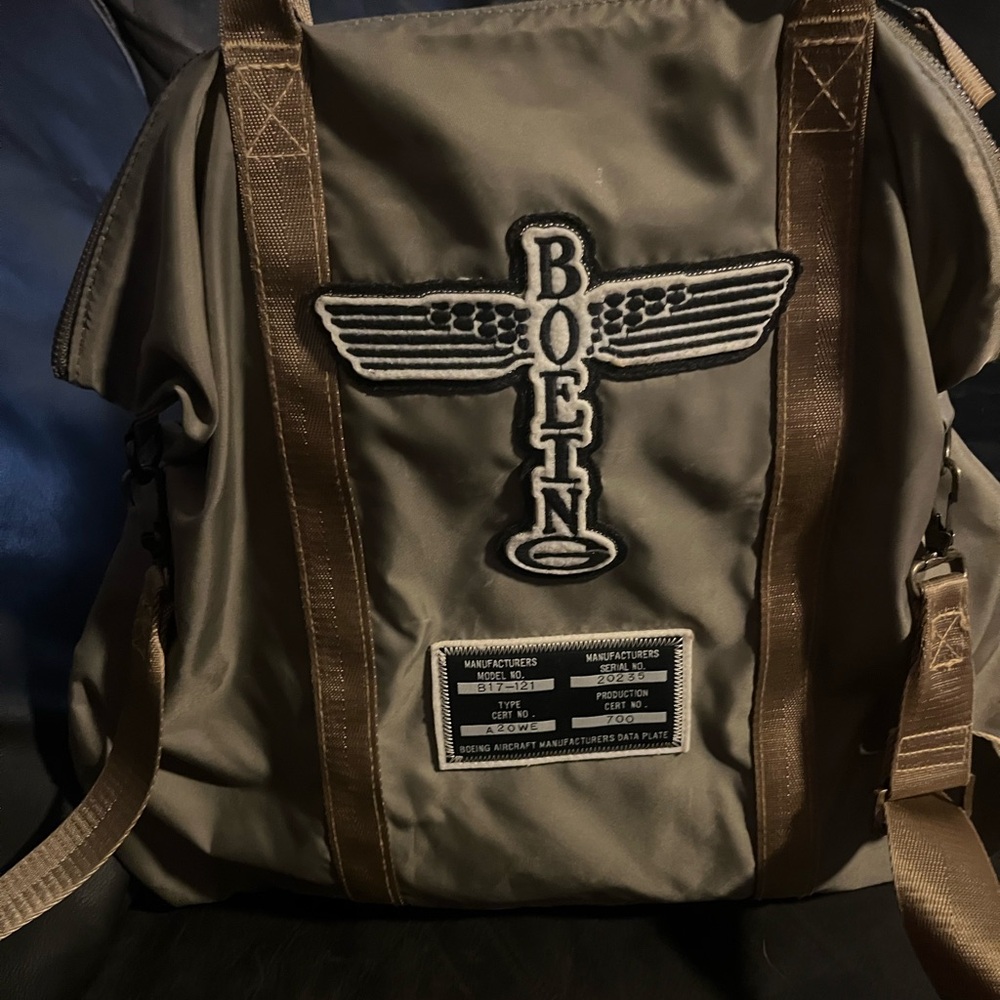 Men's Backpack - Olive and Brown